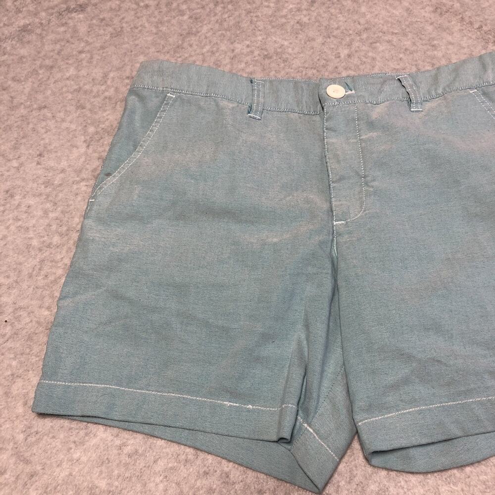 Chubbies The Staples Flat Front Chino Shorts Men's Size 34/7 Green Preppy - Picture 2 of 12